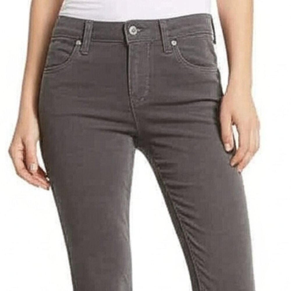 Lucky Brand Brooke Skinny Corduroy Pants Grey Back to School Fall Fashion EUC